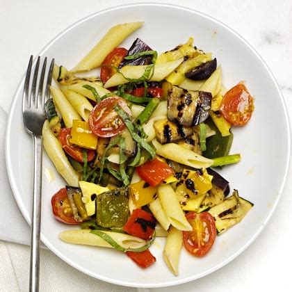 Penne with Mixed Grilled Vegetables Recipe - Health.com