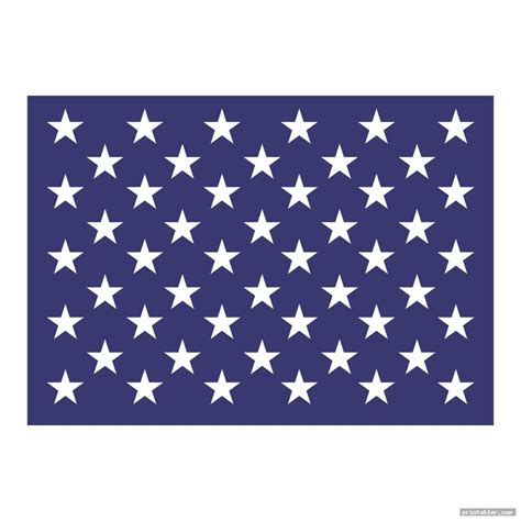 American Flag Stars Stencil Printable - Gridgit.com