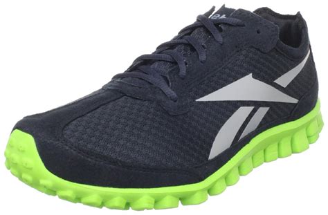 Reebok Mens Realflex Runner Running Shoe in Black for Men (mesh/black/grey/acid green) | Lyst