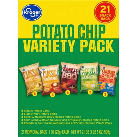 Kroger® Potato Chips Variety Pack, 21 ct / 1 oz - Fry’s Food Stores