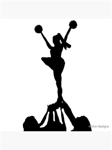 "cheer silhouette " Art Board Print for Sale by aloha-designs | Redbubble