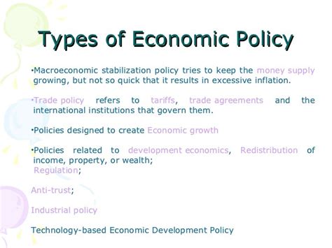 Economic policy