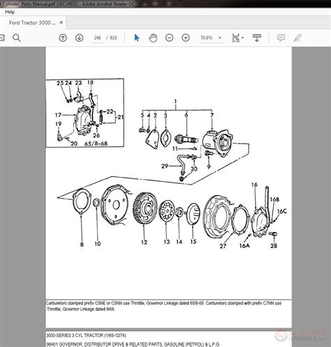 Ford Tractor 3000 Series 3 Cylinder Parts Manual | Auto Repair Manual Forum - Heavy Equipment ...