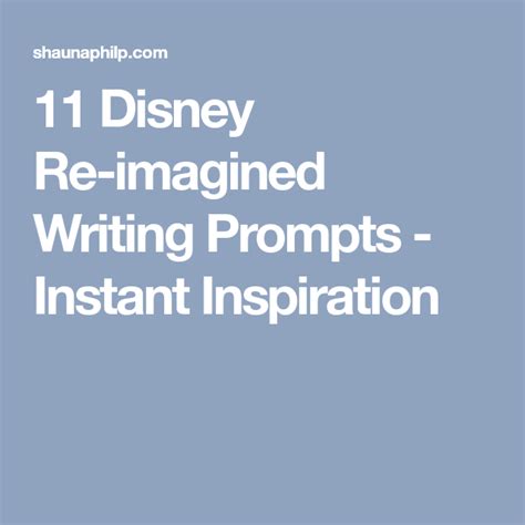 11 Disney Re-imagined Writing Prompts | Writing prompts, Writing, Prompts