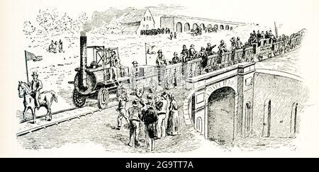 Locomotion, Stockton and Darlington Railway Stock Photo - Alamy