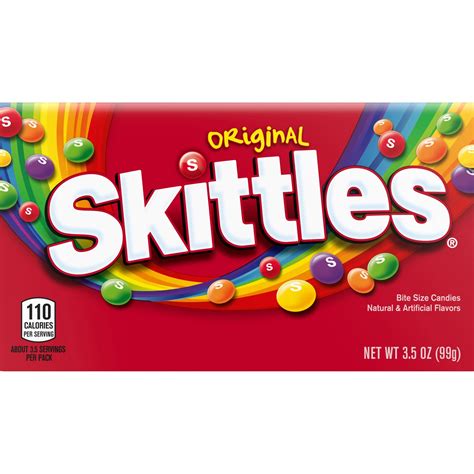 Skittles Original Bite Size Candies - 3.5-oz. Theater Box - All City Candy