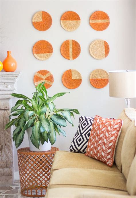 DIY Basket Wall Art | Diy living room decor, Baskets on wall, Basket wall art