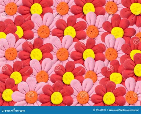 Plasticine flowers stock image. Image of full, pattern - 21656597