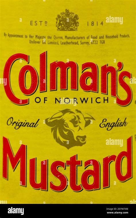 Colman's Mustard Stock Photo - Alamy