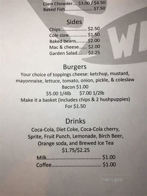 Online Menu of Rusty's Wharf, Pataskala, OH