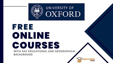 University of Oxford Free Online Courses - Opportunities Finder