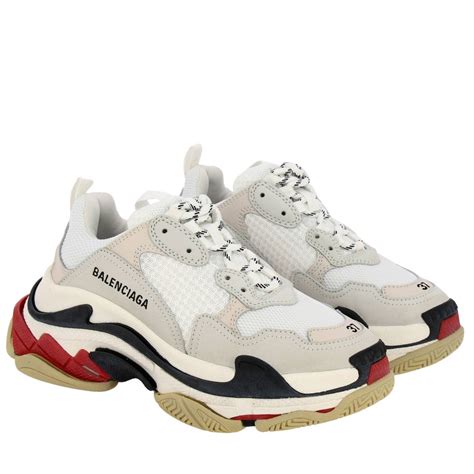 Balenciaga Triple S Running sneakers in leather and micro-mesh with ...