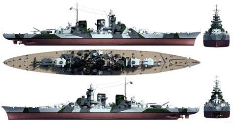 Graphic of the H-39 class battleship - Germany's planned successor to ...