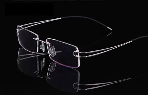 Luxury Mens Rimless Titanium Glasses Frames Eyeglasses Flexible Rx Spectacles | eBay