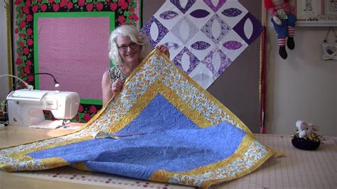 An Easy way to sew the binding on your quilt top - YouTube