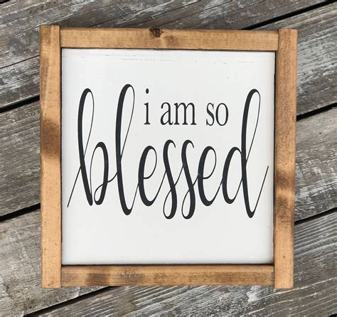 I Am So Blessed Sign Blessed Sign Religious Sign | Etsy