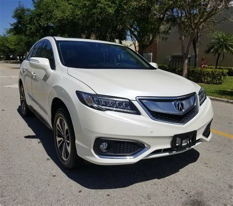 2017 Acura Rdx Advance 55494 Miles White 4d Suv Fwd Auto - Used Acura ...