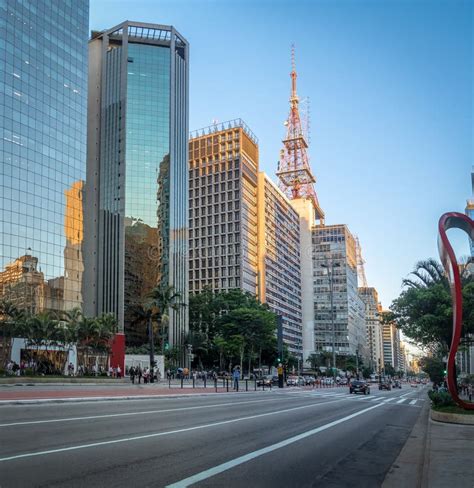 Paulista Avenue - Sao Paulo, Brazil Editorial Stock Photo - Image of clear, business: 107536463