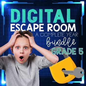 5th Grade Math Digital Escape Rooms YEARLONG BUNDLE by Spaids in the ...