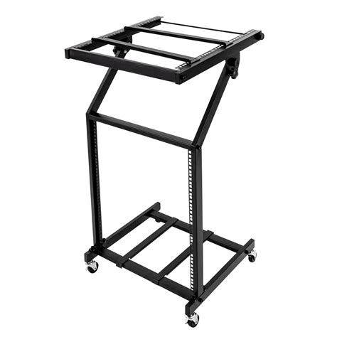12U Rack Mount Mixer Case Stand Studio Equipment Cart Stage Amp DJ Adjustable | eBay