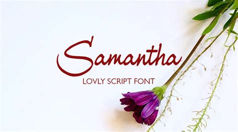 The Samantha Font | Free Fonts Vault