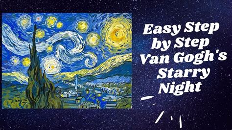 How To Draw Van Gogh Starry Night Step By Step : Drawing A Starry Night ...