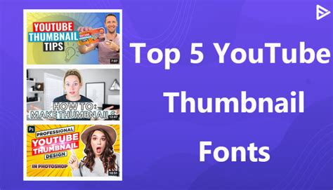 Top 5 Best YouTube Thumbnail Fonts for your YouTube Videos in 2021