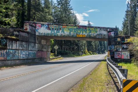 Overpass Graffiti 7 stock image. Image of public, northwest - 53676175