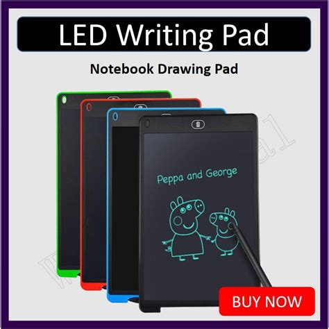 New Graphics Tablet LCD Writing Tablet 12 Inch Drawing Tablet LED Light ...