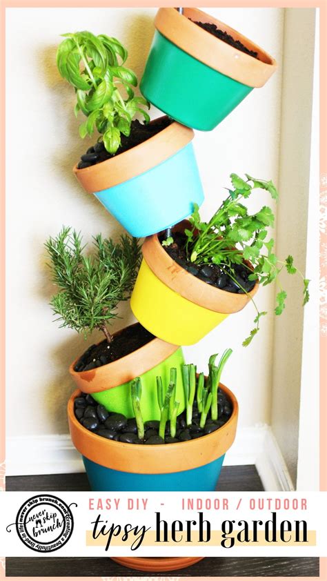 Tipsy Herb Garden DIY | NEVER SKIP BRUNCH by Cara Newhart