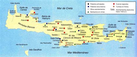 Mapa De Creta Antigua | Mapa Mundi