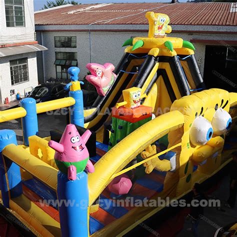 SpongeBob Theme Amusement Park Inflatable Jumping Castle