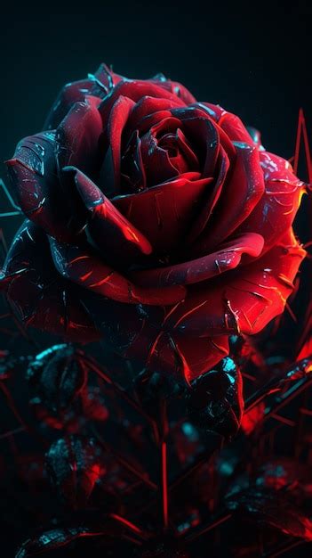 Premium AI Image | Red roses wallpapers for iphone and android. the best high definition iphone ...