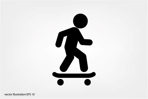 Skateboarder icon | Custom-Designed Icons ~ Creative Market