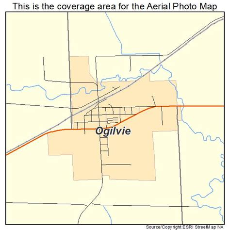 Aerial Photography Map of Ogilvie, MN Minnesota