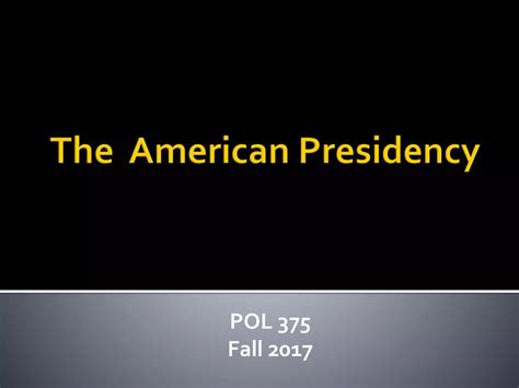 Presidential Power Psychology, Personality, and Leadership | PPT