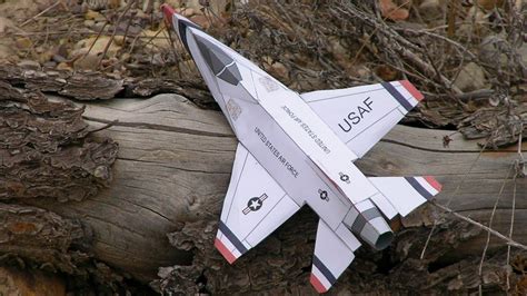 F-16 Paper Airplane 3D model - YouTube