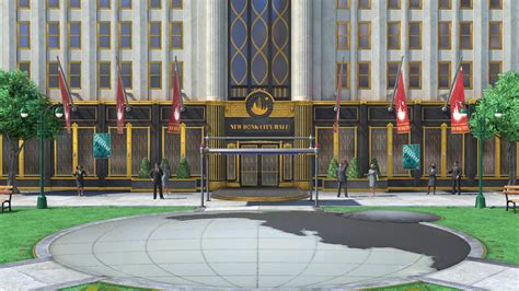 File:New Donk City Hall SSBU entrance.png - Super Mario Wiki, the Mario encyclopedia