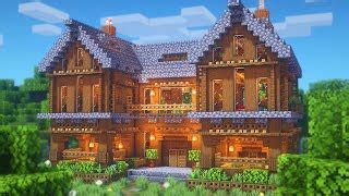 Minecraft | Big Medieval Mansion Tutorial | Doovi