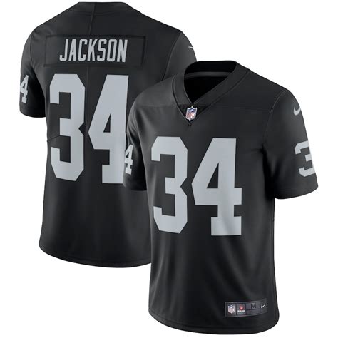 Nike Bo Jackson Oakland Raiders Black Retired Player Vapor Untouchable Limited Throwback Jersey