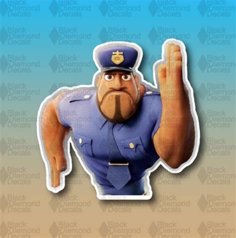 Running Officer Earl Funny MEME 4" Vinyl Decal Sticker JDM | eBay