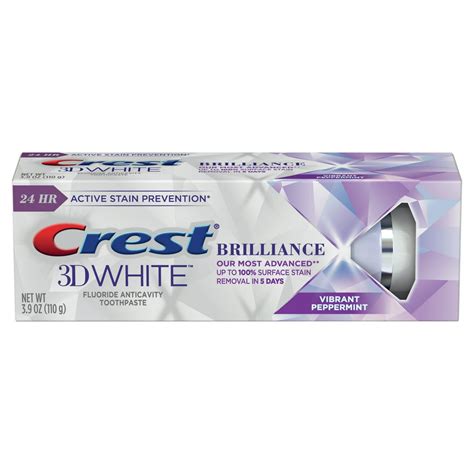 Crest 3D White Brilliance Teeth Whitening Toothpaste, Vibrant Peppermint, 3.9 Oz - Walmart.com ...