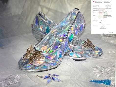 NEW Cinderella Crystal Glass Slipper Disney Princess Wedding - Etsy