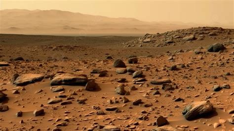 Martian Surface Full Of Rocks And Landslides Background, New Picture From Mars Rover Background ...