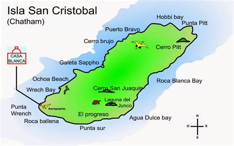 Map Galapagos Islands - Free Printable Maps