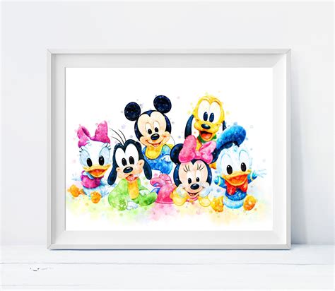 Mickey Mouse And Minnie Mouse Baby Drawings