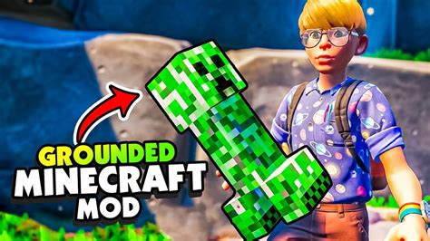 I Crafted a CREEPER And MINECRAFT Weapons In Grounded! - Grounded Mods - YouTube