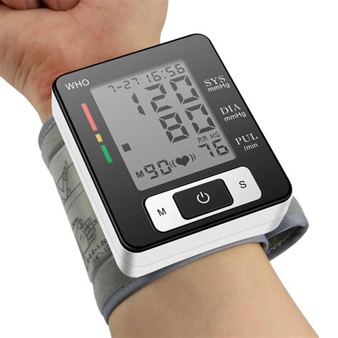 Digital Automatic Wrist Cuff Blood Pressure Monitor BP Machine Gauge Measurement - Walmart.com ...