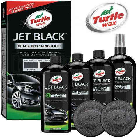 Turtle Wax Jet Black Box Detailing Finish Kit for Dark Cars 52731 Polish Kit - XFN International.com