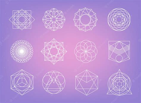 Premium Vector | Sacred geometry symbols collection